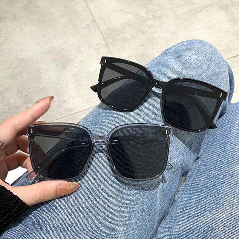 OIMG Vintage Square Sunglasses Women Oversized Sunglass