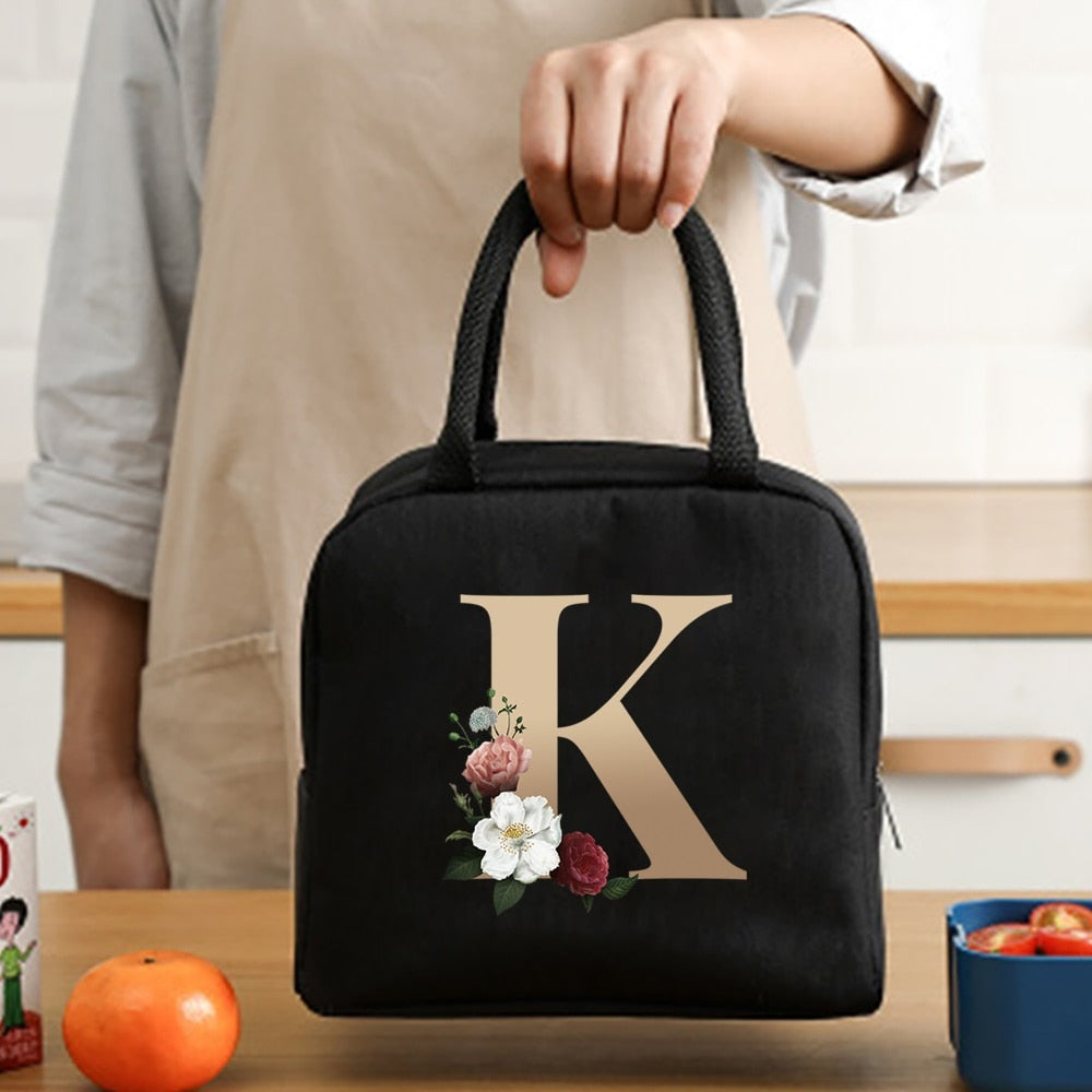 Lunch Bag Cooler Tote Portable Insulated Thermal Canvas Bag Unisex