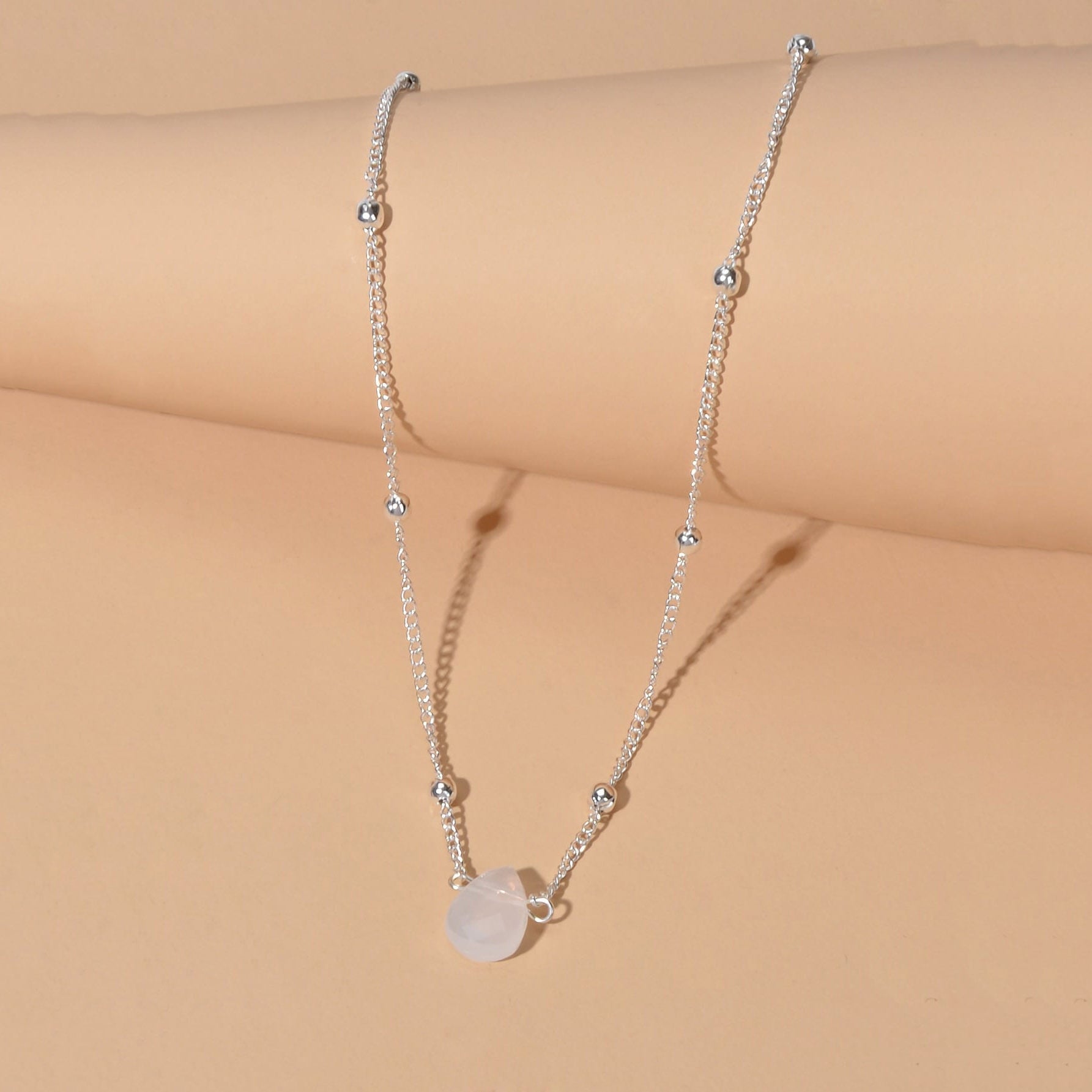 Colorful Natural Stones Choker Bohemia Gravel Beaded Grunge Necklace