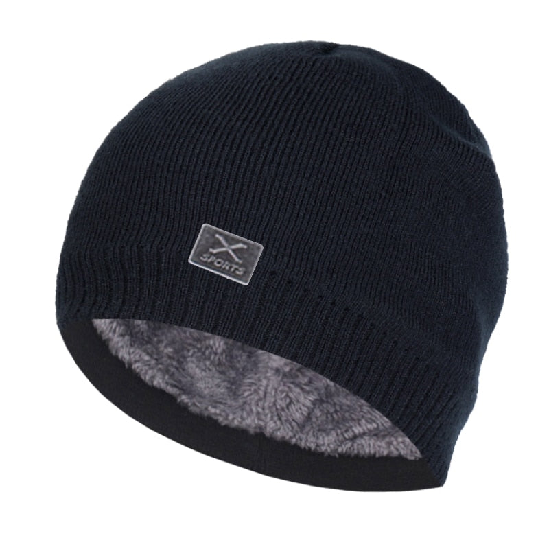 Skullies Beanies Men Knitted Hat Winter Hats For Men Women