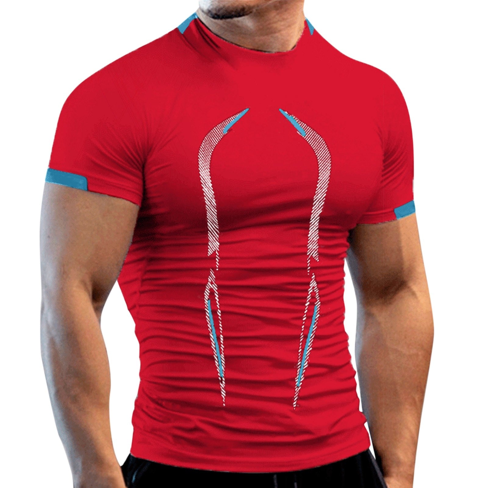 Summer Gym Shirt Sport Short Sleeve T Shirt Men