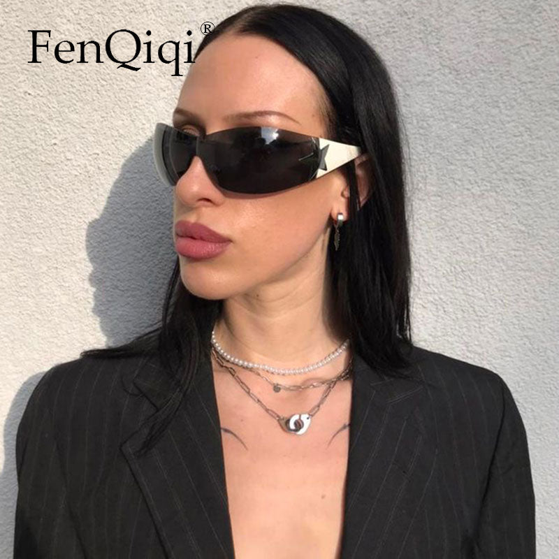 Brand Designer Sun Glasses For Men UV400 Goggles Shades One Piece