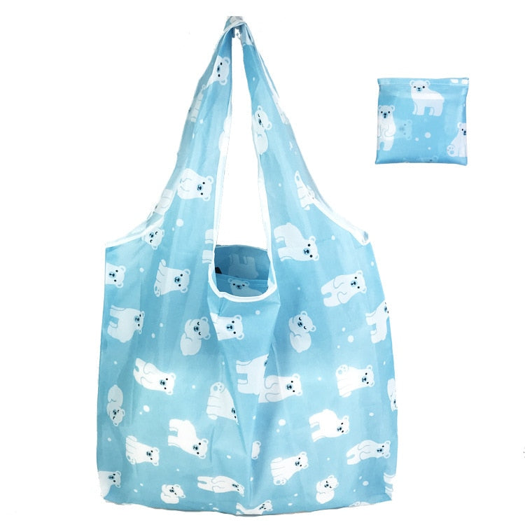 Fashion Printing Foldable Eco-Friendly Large-capacity Shopping Bag