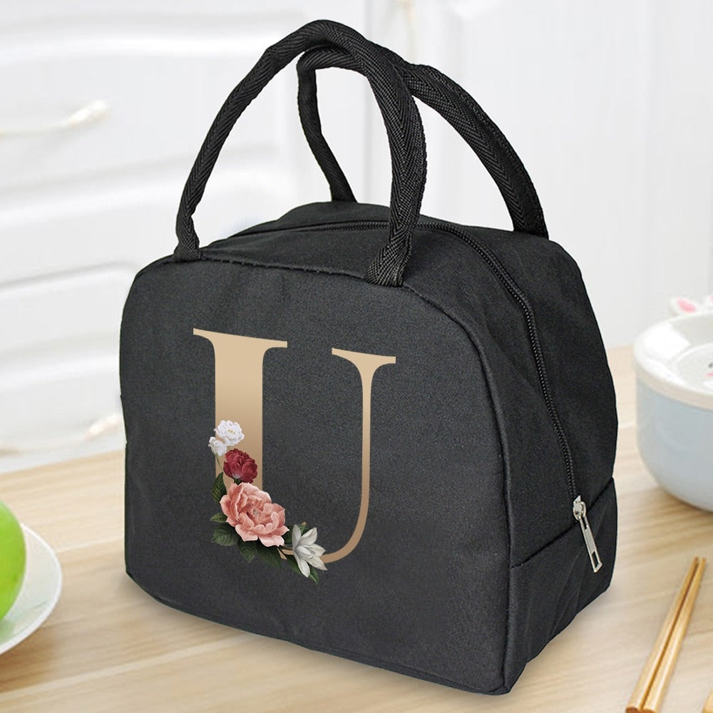 Lunch Bag Cooler Tote Portable Insulated Thermal Canvas Bag Unisex