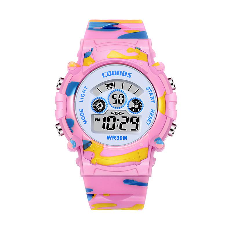Fashion Luminous Led Alarm Camouflage Watch