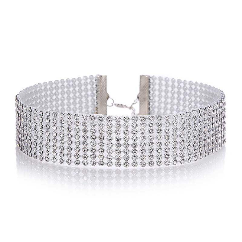 Crystal Rhinestone Choker Necklace