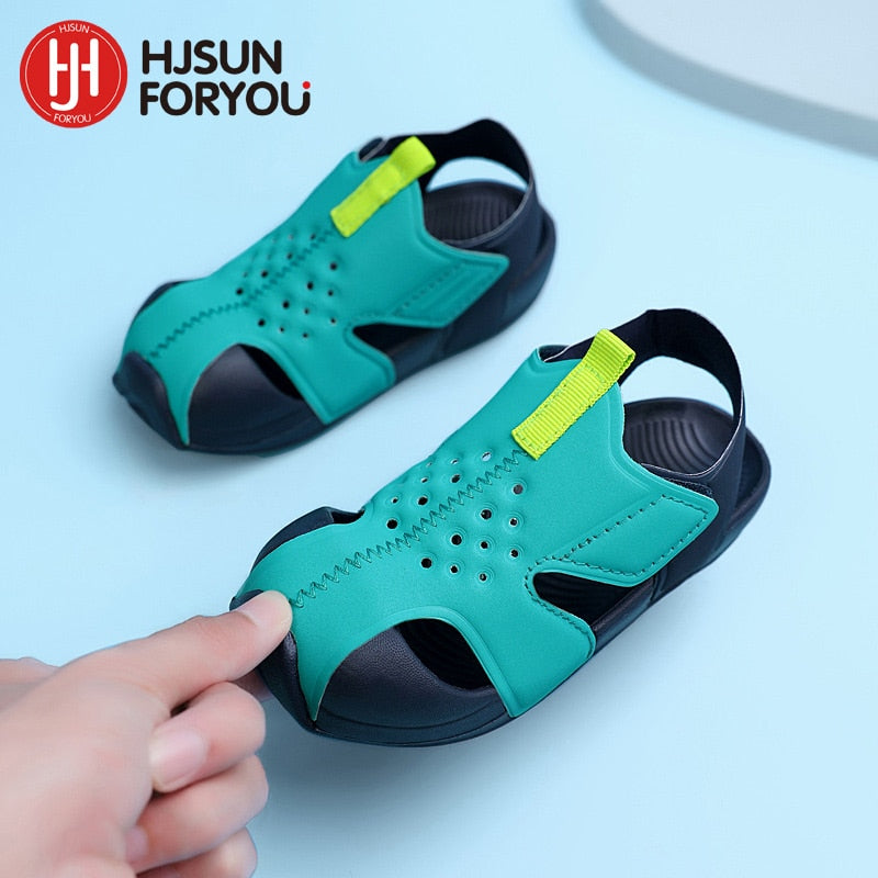 2023 Summer Candy Color Boys Sandals Kids Shoes Beach Mesh Sandalas Fashion Sports Shoes Girls Hollow Out Fashion Sneakers