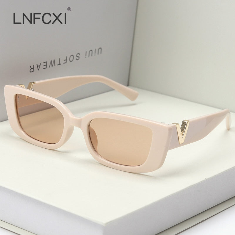 LNFCXI Luxury Retro Small Frame Cat Eye Sunglasses