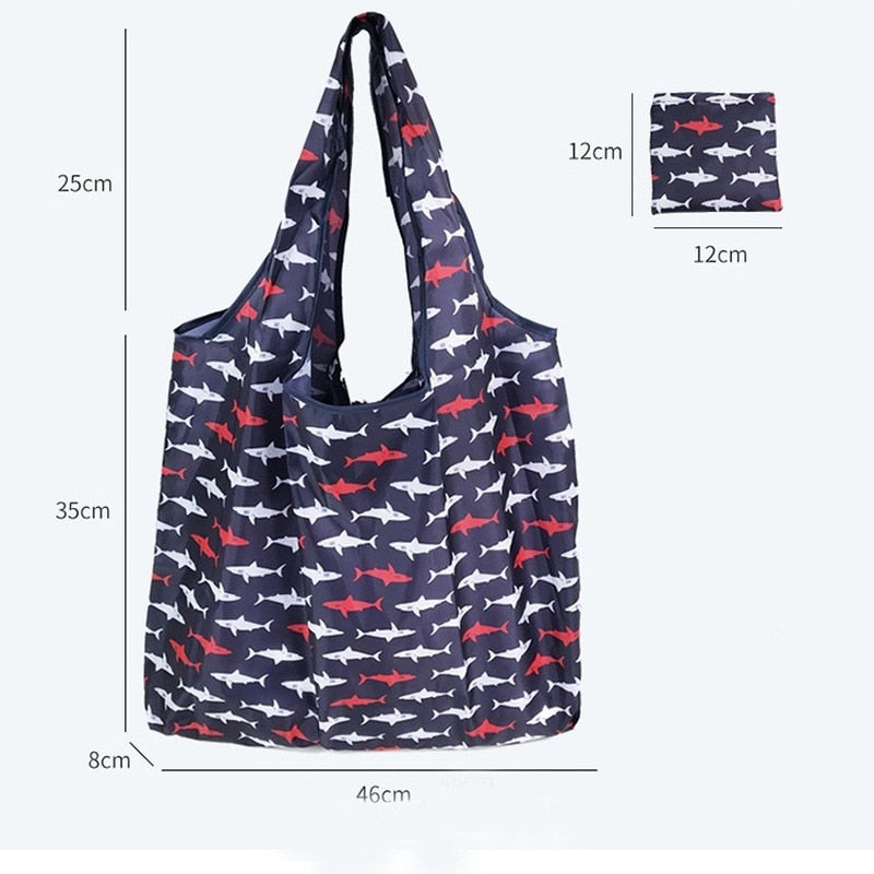 Fashion Printing Foldable Eco-Friendly Large-capacity Shopping Bag