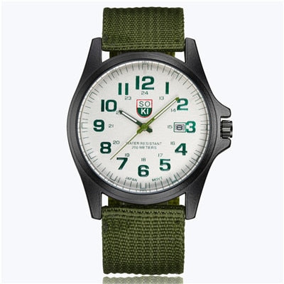 SOKI Sports Masculino Quartz Military Watch