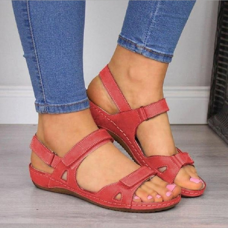 Soft Bottom Low Heels Women Sandals