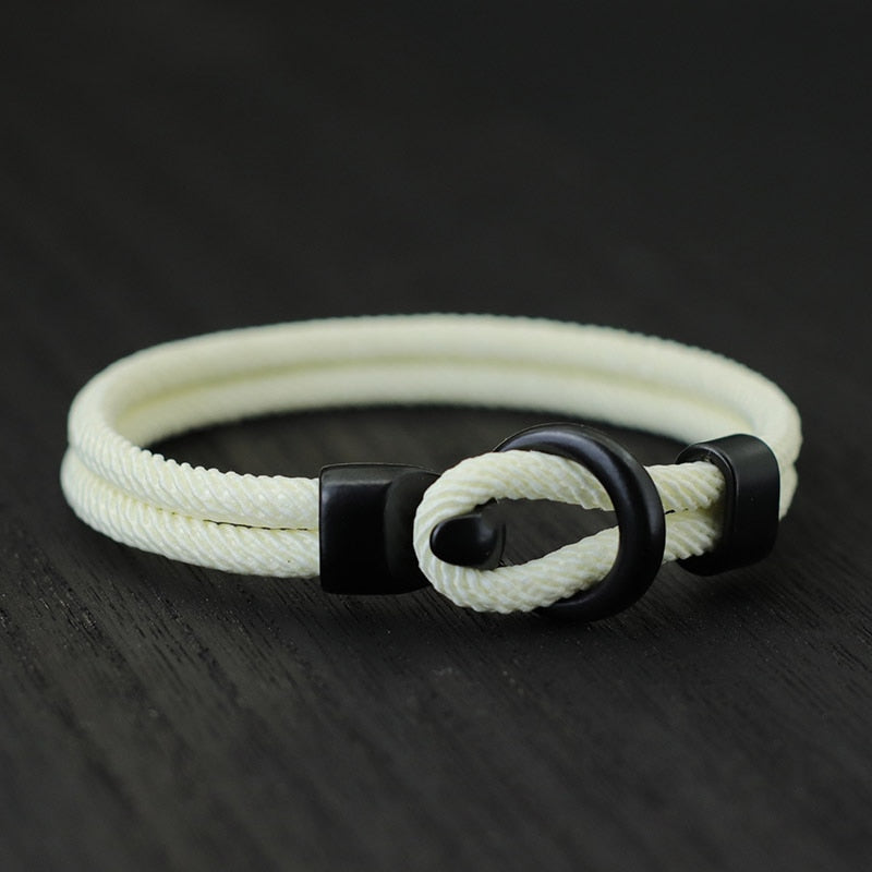 Fashion Rope Bracelet Men Double Layer