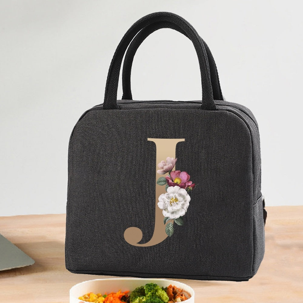 Lunch Bag Cooler Tote Portable Insulated Thermal Canvas Bag Unisex