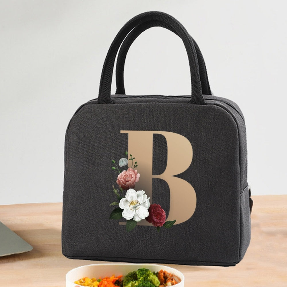 Lunch Bag Cooler Tote Portable Insulated Thermal Canvas Bag Unisex