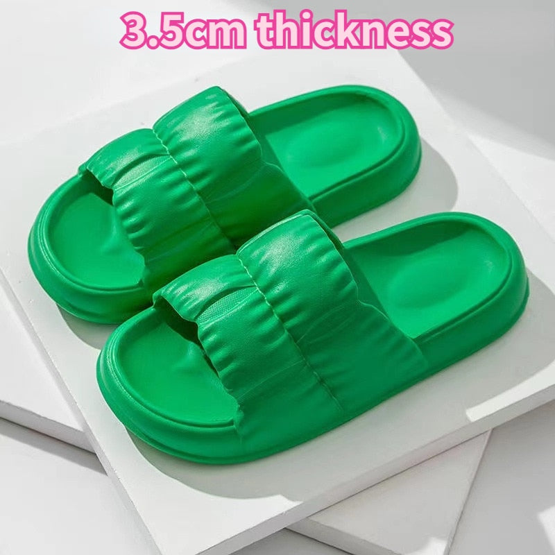 EVA Soft Sole Flat Shoes Mute Non-slip Flip Flops