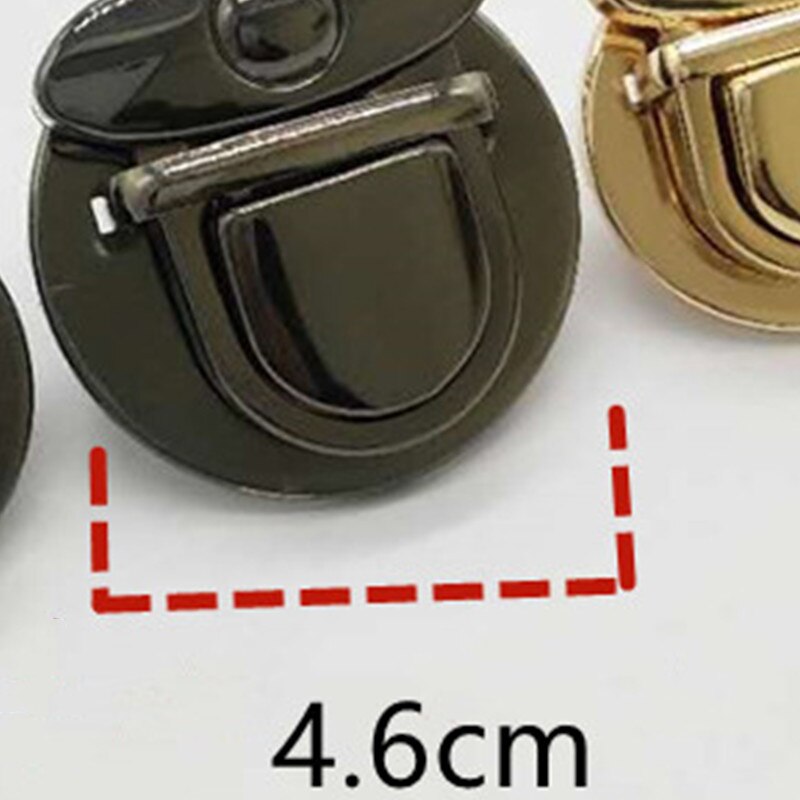 Shoulder Bag Turn Twist Lock Metal Buckle Bag Accessories Handbag Snap Clasps DIY Closure Lock for Purse Totes