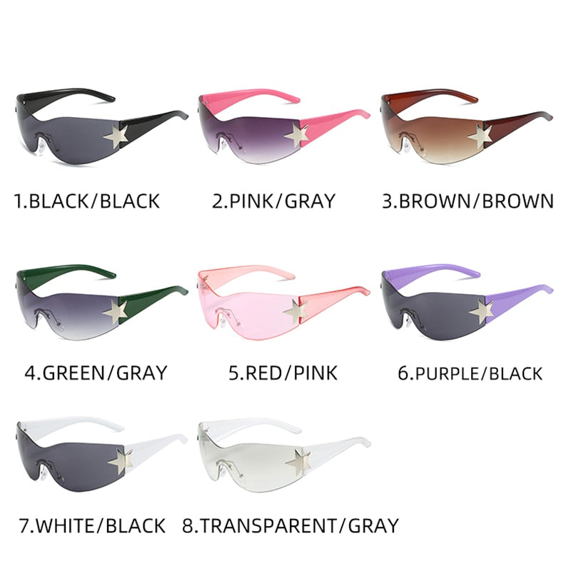 Brand Designer Sun Glasses For Men UV400 Goggles Shades One Piece