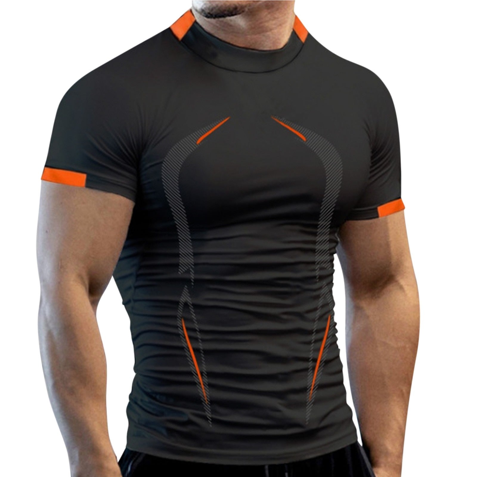 Summer Gym Shirt Sport Short Sleeve T Shirt Men