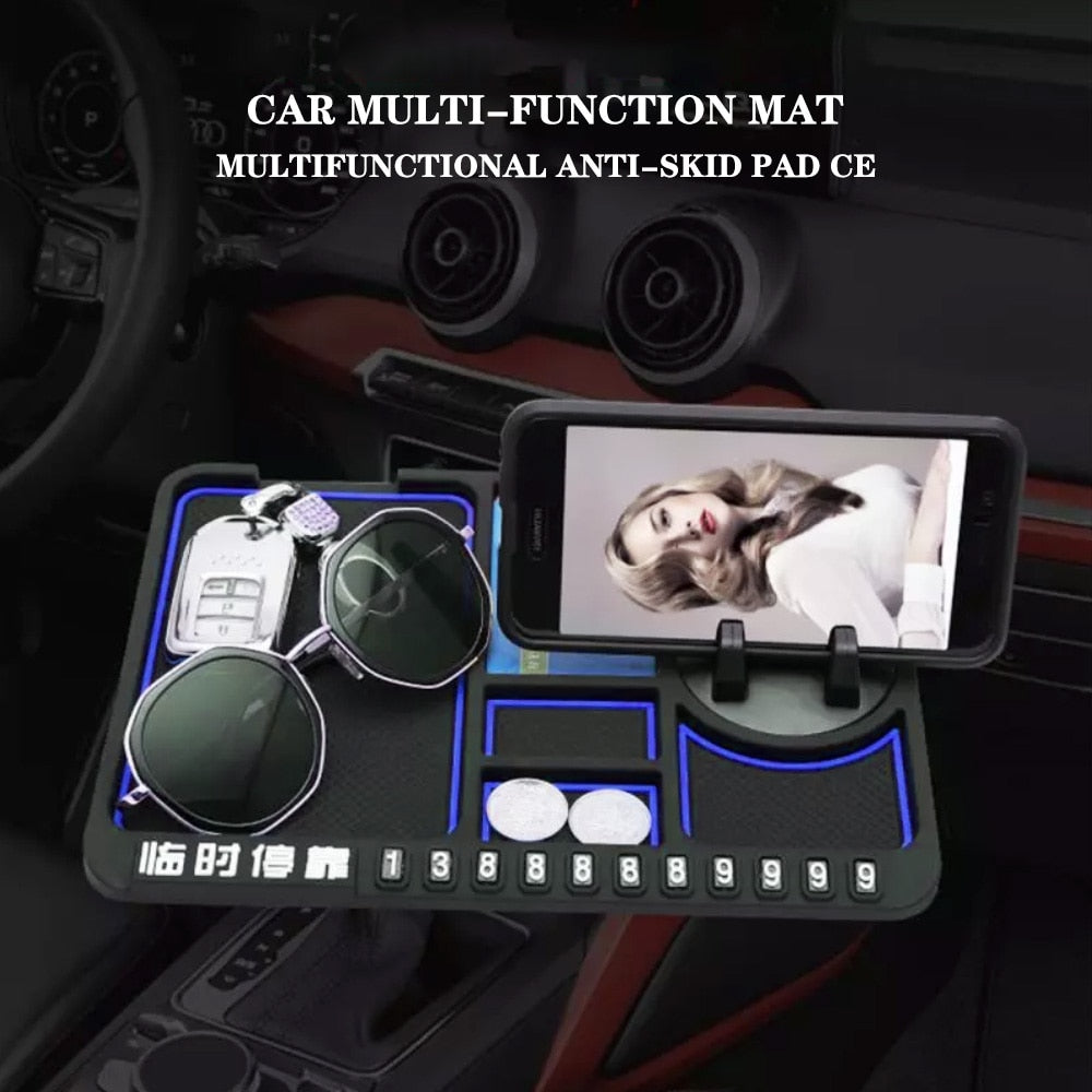 Car Interior Accessories Car Dashboard Anti-Slip Mat Auto Phone Cushion PVC For Mobile Phone Bracket Navigation Storage Cushion