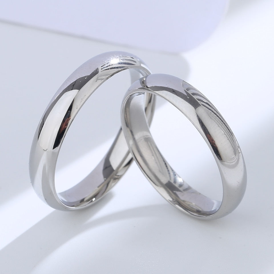 925 Sterling Silver Light Polishing Simple Circle Ring