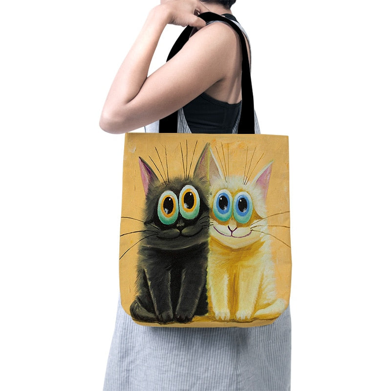 Cartoon Little Prince Women Canvas Eco Foldable Reusable Shopper Bag