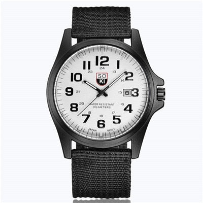 SOKI Sports Masculino Quartz Military Watch