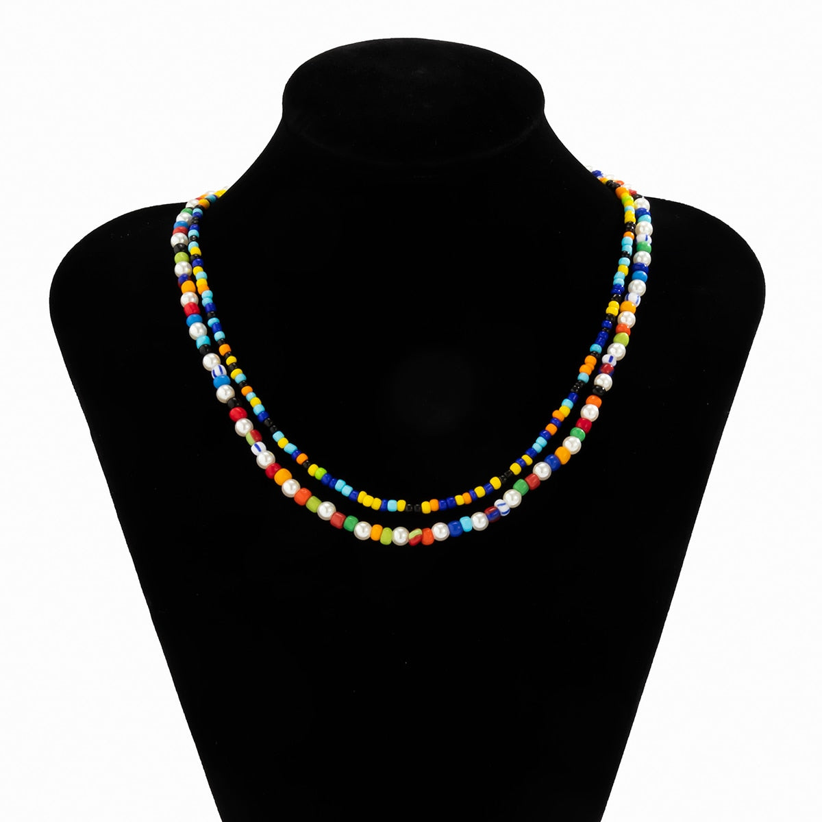 Lucky Number Eight DiceSmall Beads Chain Choker Necklace