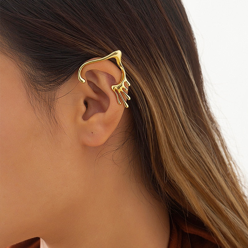 Punk Fairy Ear Cuff Earring Dark Elf Ear Clip No Piercing Earrings