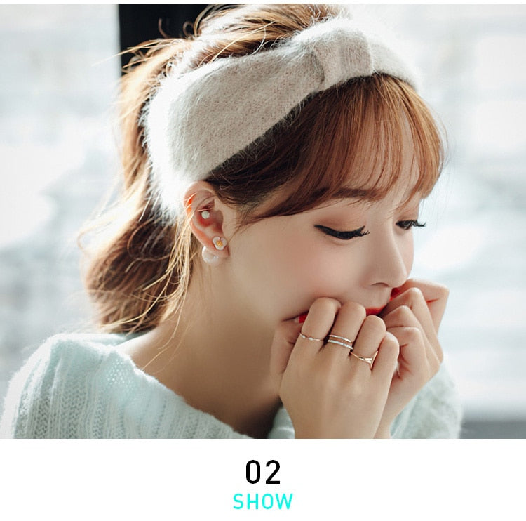 925 Sterling Silver bowknot zircon Open Ring