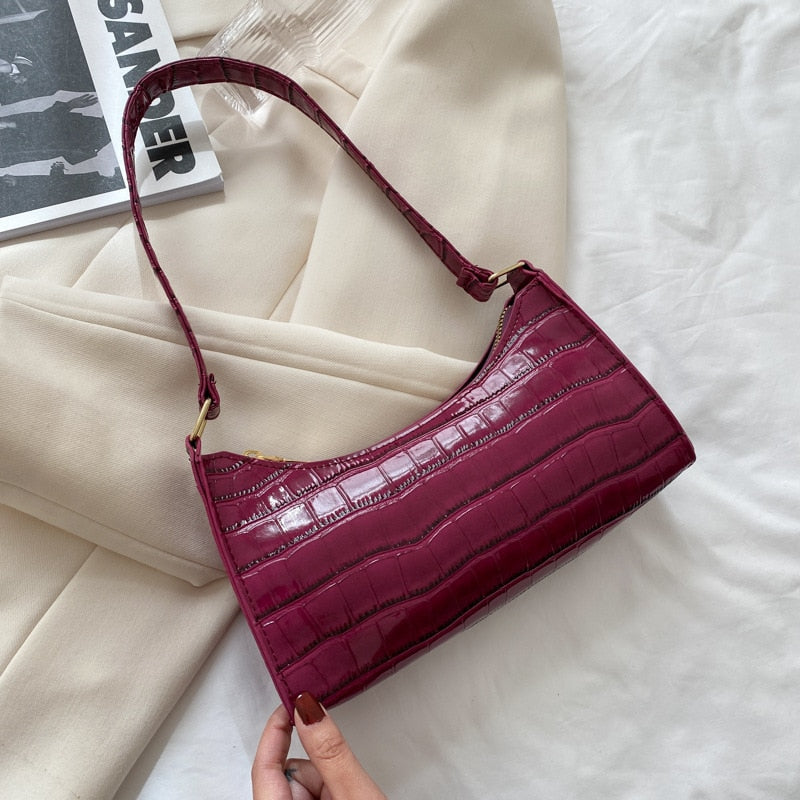 Retro Casual Shopping Bag Fashion Exquisite Women Totes Shoulder Bags Female Leather Solid Color Chain Handbag for Women 2022