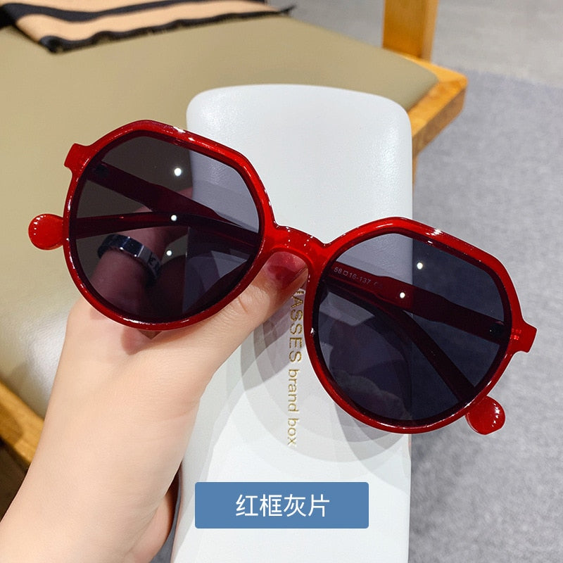 OLOEY All-match Trend Personalized Round Frame Sunglasses