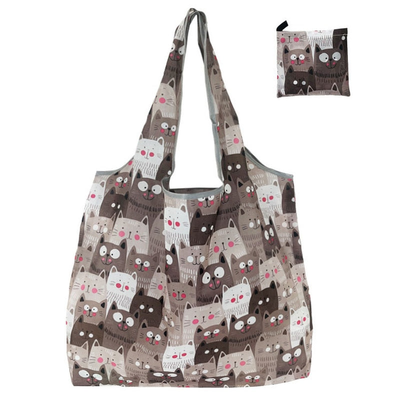 Fashion Printing Foldable Eco-Friendly Large-capacity Shopping Bag