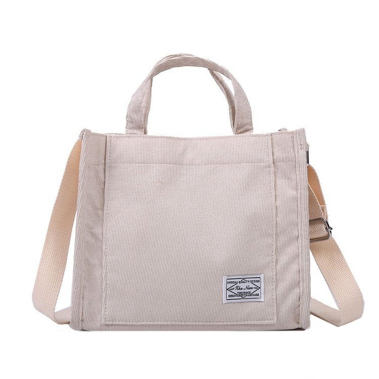 Corduroy Bag for Women Shopper Handbags