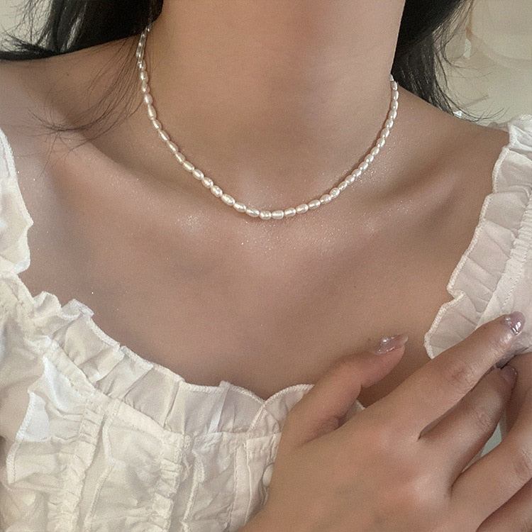 Minar Multiple French Pearl Necklace