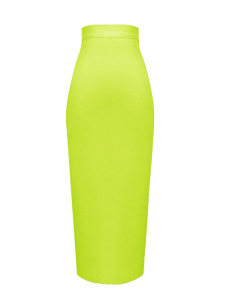 13 Colors Bandage Elastic Elegant Pencil Skirt