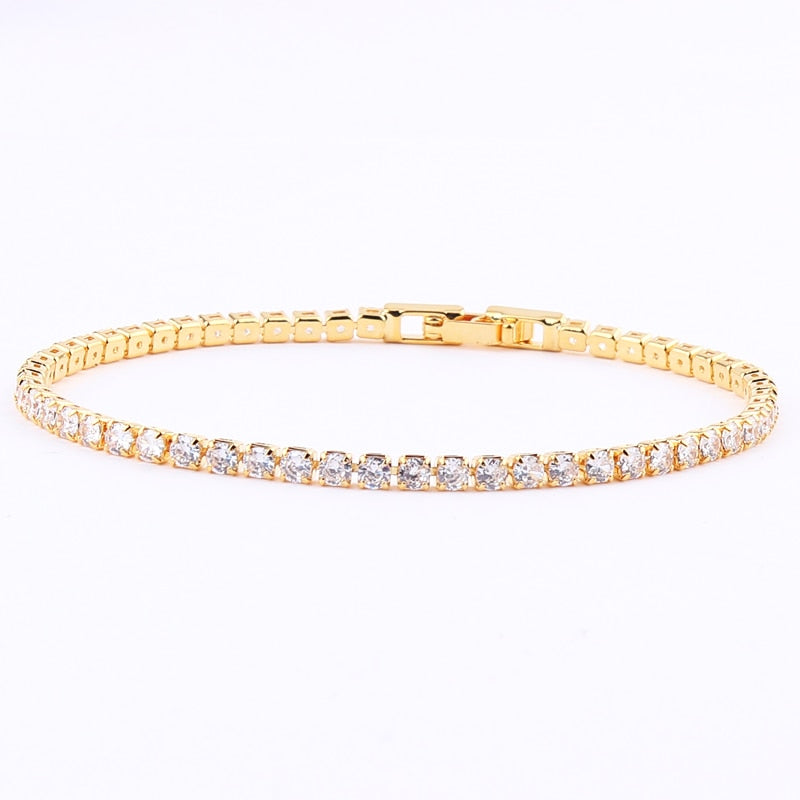 Trendy Sweet Romantic Crystal 14k Gold Chains Choker Necklace