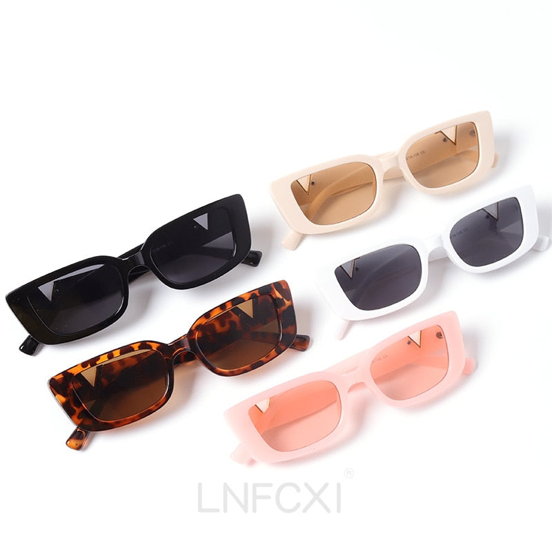 LNFCXI Luxury Retro Small Frame Cat Eye Sunglasses
