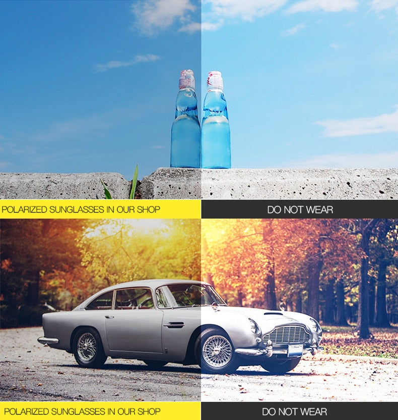 DJXFZLO Polarized Classic Design Mirror Square Sunglasses