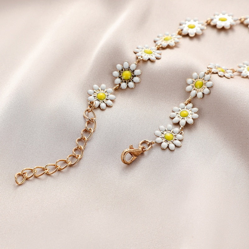 Elegant Flower Daisy Clavicle Necklace