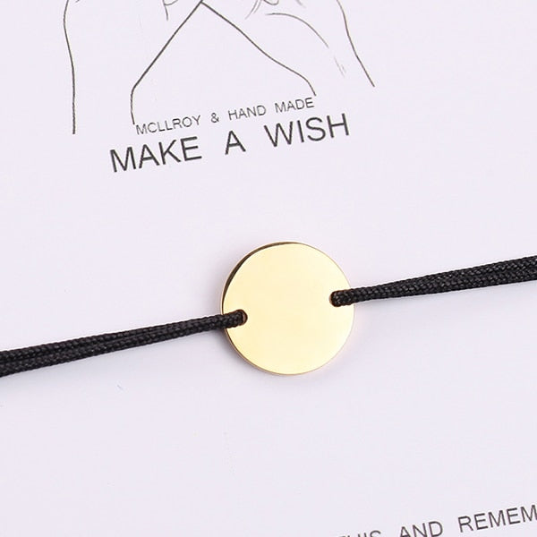 Personalized Stainless Steel rope bracelet