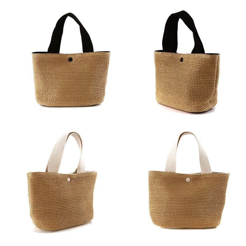 Elegant Ladies Straw Woven Handbag Women