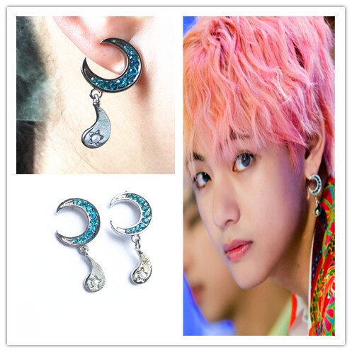 Moon Fashion Line Couple Earrings