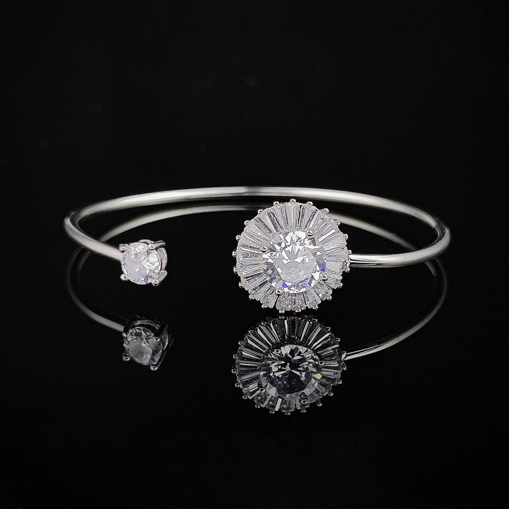 Luxury Punk Snake Butterfly Gold Silver Color Adjustable Open Bracelet