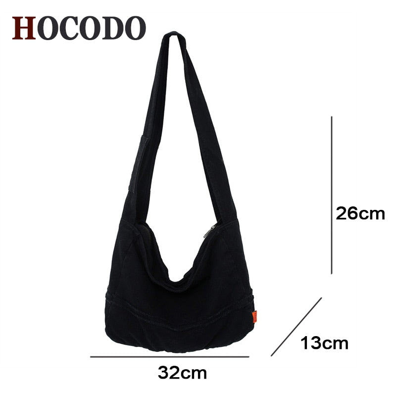 HOCODO Large Capacity Unisex Canvas Shoulder Bag