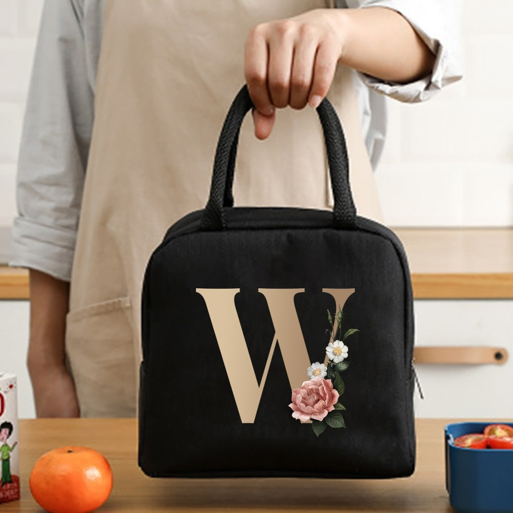 Lunch Bag Cooler Tote Portable Insulated Thermal Canvas Bag Unisex