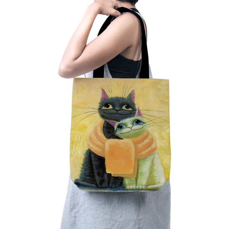 Cartoon Little Prince Women Canvas Eco Foldable Reusable Shopper Bag