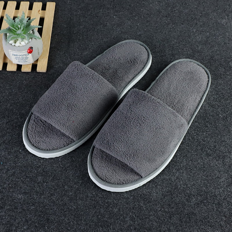 Women Indoor warm furry Home Slipper Flip Flops