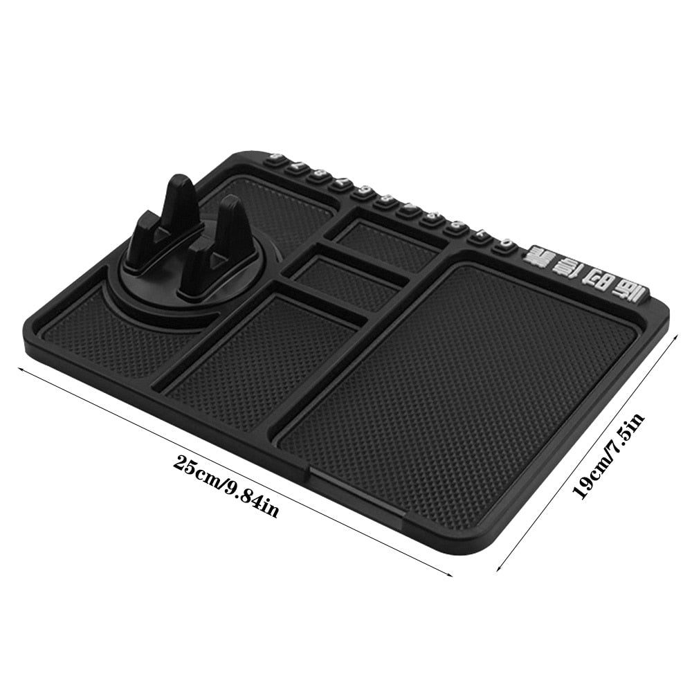 Car Interior Accessories Car Dashboard Anti-Slip Mat Auto Phone Cushion PVC For Mobile Phone Bracket Navigation Storage Cushion