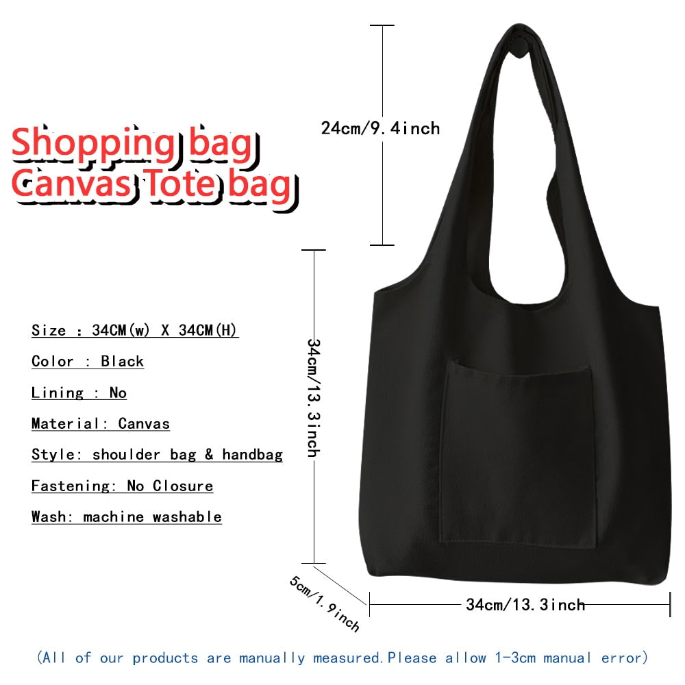 Fashion Women Canvas Foldable Reusable Eco Bags