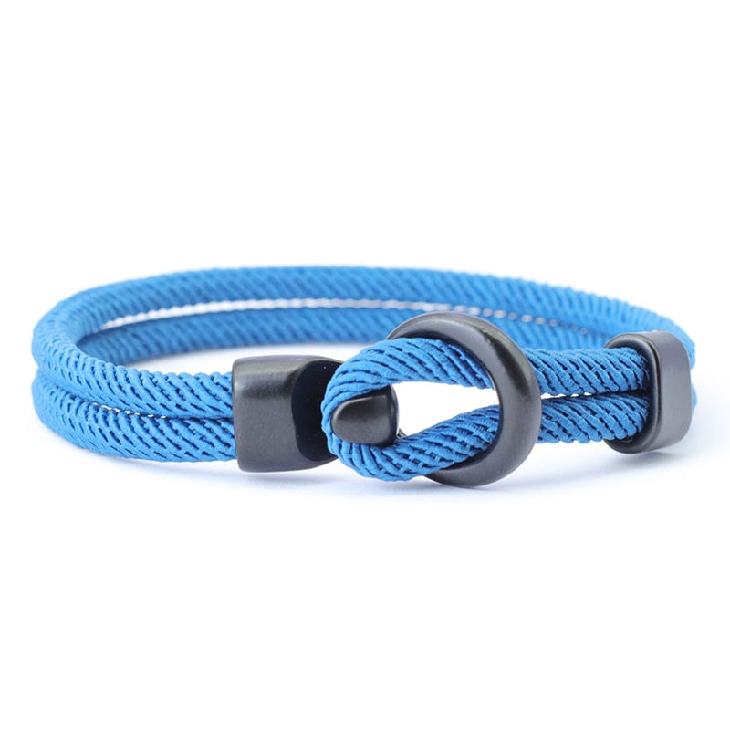 Fashion Rope Bracelet Men Double Layer